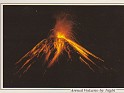 Arenal Volcano By Night Alajuela Costa Rica 1998 J.M. Tarjetas 151. Postal volcan. Uploaded by susofe